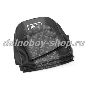 Чехол - сиденье / иск.кожа /PREMIUM / EURO-MZ (2 сидения+2 подголовника) / Черн+Серый