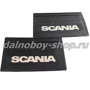 Брызговики передние резина (тиснение) 520*330 SCANIA