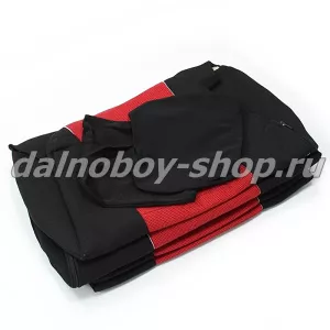 Чехол - сиденье IVECO (ЕВРОТЕХ/ЕВРОСТАР) (плоская) 2 сиден.+2 подголовн. черно-красный