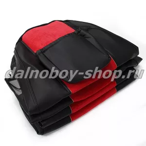 Чехол - сиденье Польша велюр - иск. кожа MERCEDES ATEGO 2 низ. сид. 1996-2003  красный-черный