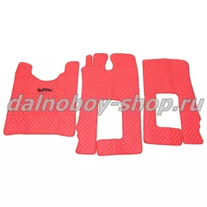 Коврик кож.зам. под ноги Польша KMZ 54901 (K5) (2019-) / АКПП / Красный