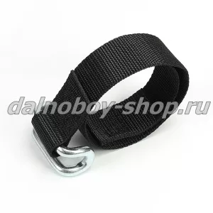 Ремень стяжки тента (без замка) Евро с крючком из закругленного профиля/к100