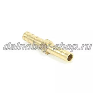 Соединитель прямой (ерш) D  6мм  бронза/10