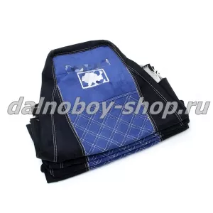 Чехол - сиденье аликанте EURO MZ (2 выс.сид.) черно-синий