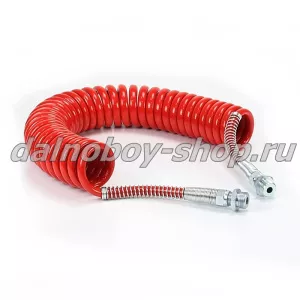 Еврошланг пневматический М22 7.5м полиуретан красн. (узкие витки) (25)