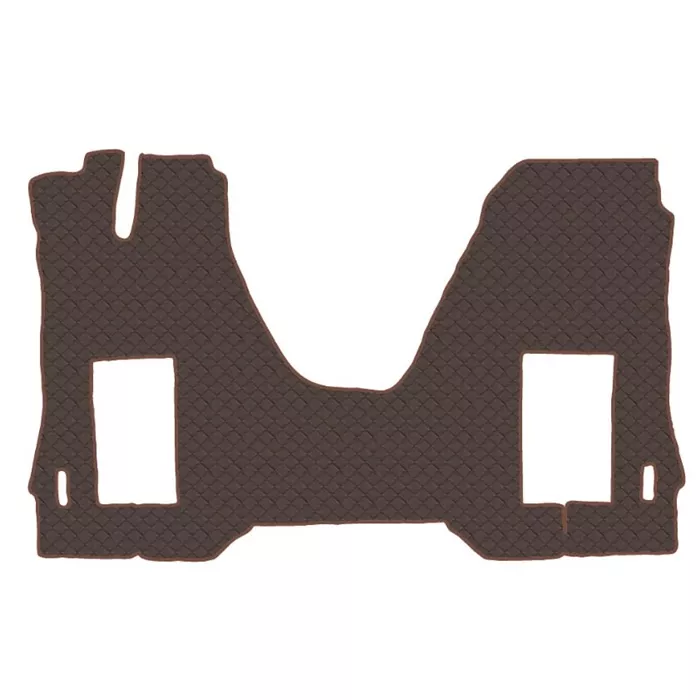 Коврик кож.зам. под ноги SHACMAN X6000 (автомат,2 пневм.,ровный пол,холодильник) от 2023г /коричневы