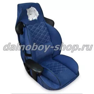 Чехол - сиденье  УНИВЕРСАЛЬНЫЙ (велюр) синий ПИТЕР