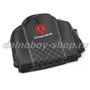 Чехол - сиденье / иск.кожа /PREMIUM / DONGFENG / Черн+бел нити