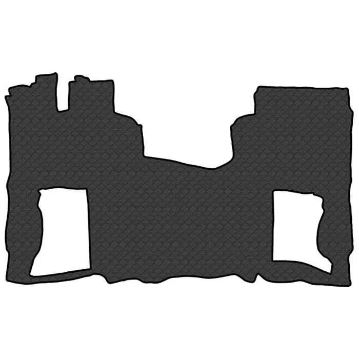 Коврик кож.зам. под ноги FAW JH6 тягач (автомат, без кулисы, 2 пневм.,холодильник) от 2023г /черный