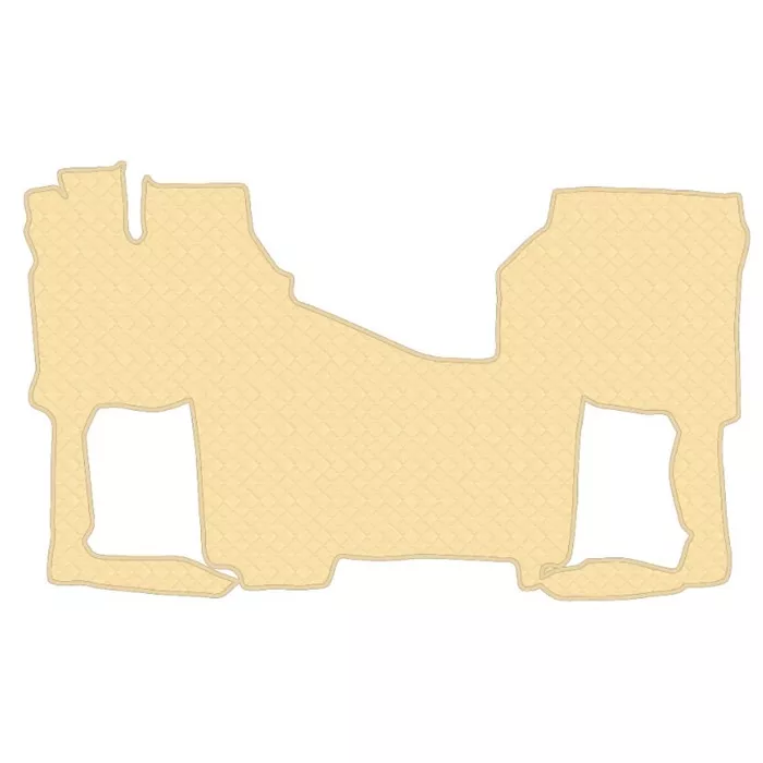 Коврик кож.зам. под ноги FAW J7 EAGLE (автомат, без кулисы, холодильник) от 2023г /бежевый