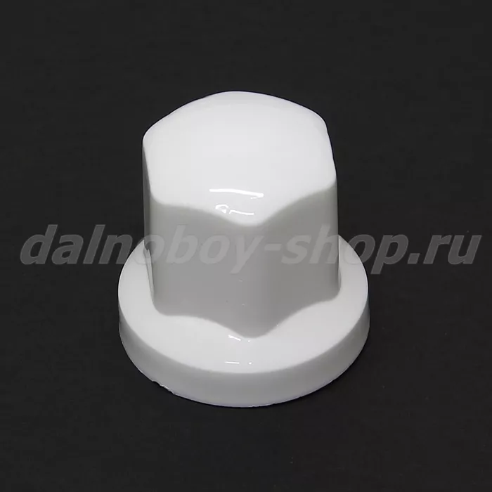 Колпачок гайки 27 пластик  (Г**ль Некст) белый ВЫСОКИЙ