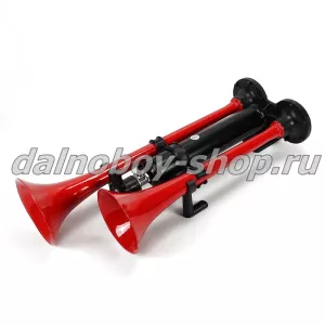 Сигнал 2 -х рожк. HI-DO красный с эффектом "ЭХО" HIDO / 390B      