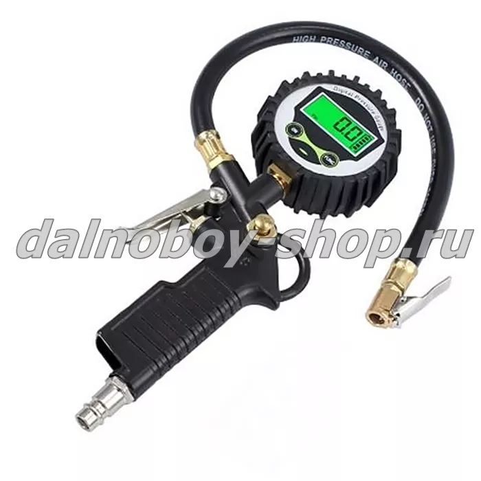 Манометр Электронный с пистолетом для подкачки шин / Евро / 18 атм