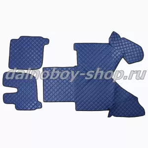Коврик кож.зам. под ноги Польша IVECO до 2012г (автомат) широкая кабина  синий