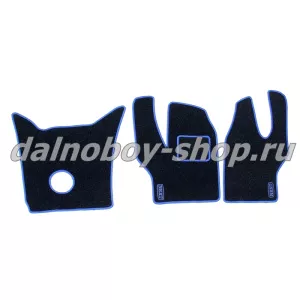 Коврик ворс под ноги Польша (из 3-х) GZLL NEXT синий