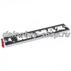 Табличка светящаяся черная 10/50 см. KMZ бел/син 24v узкая