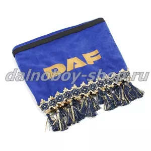 Ламбрекен лоб.+ шторка боковая велюр 2.2м  DAF синий