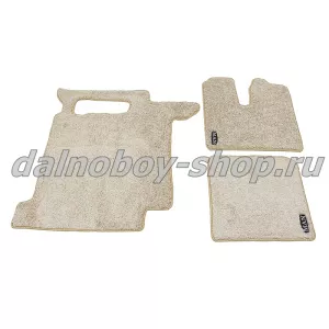 Коврик ворс под ноги Польша (из 3-х) MAN TGX после 2018 (автомат) ФОРТУНА бежевый