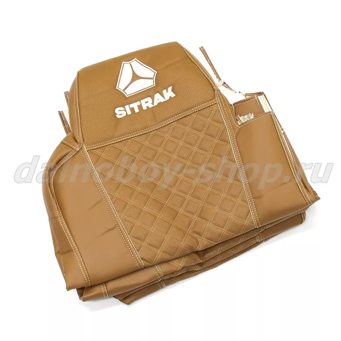 Чехол - сиденье / иск.кожа /PREMIUM / SITRAK C7H (ST01) / фокс+фокс