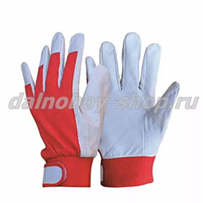 Перчатки  размер 10 /натуральная козья кожа + хлопок / (12 пар упак/120 пар короб)