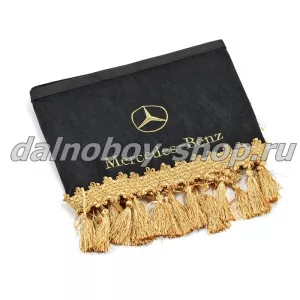 Ламбрекен лоб.+ шторка боковая велюр 2.2м  MERCEDES черный