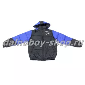 Куртка мужская утепленная с капюшон. (комбинир.) / MAN / 60-62 / сине-черная