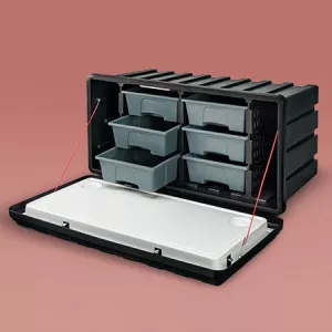 Ящик для инструментов с крепежом COPAR Италия NOVA BOX 100 MULTI (100*50*50)  /160литр