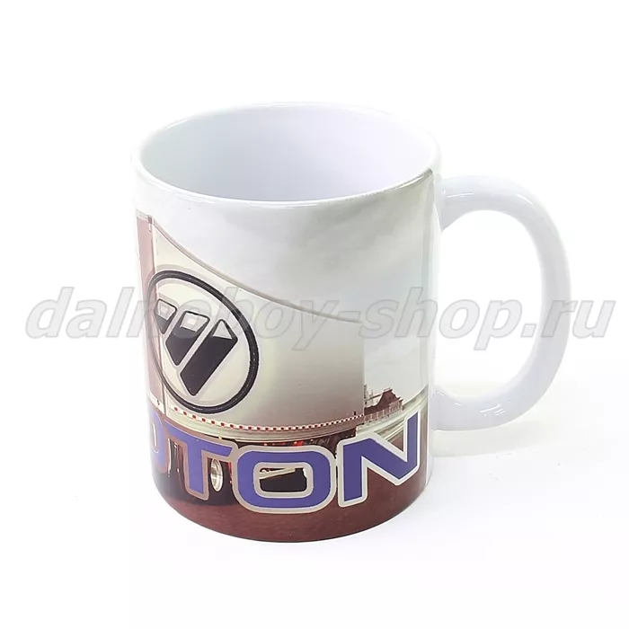 Кружка фарфор с логотипом и рисунком FOTON