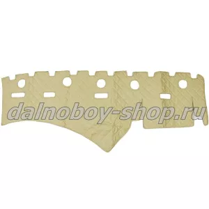 Коврик на панель эко/кожа (стёганые) SCANIA от 2009г. (беж) Польша