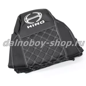 Чехол - сиденье / иск.кожа /PREMIUM / HINO 500 черн+бел нити