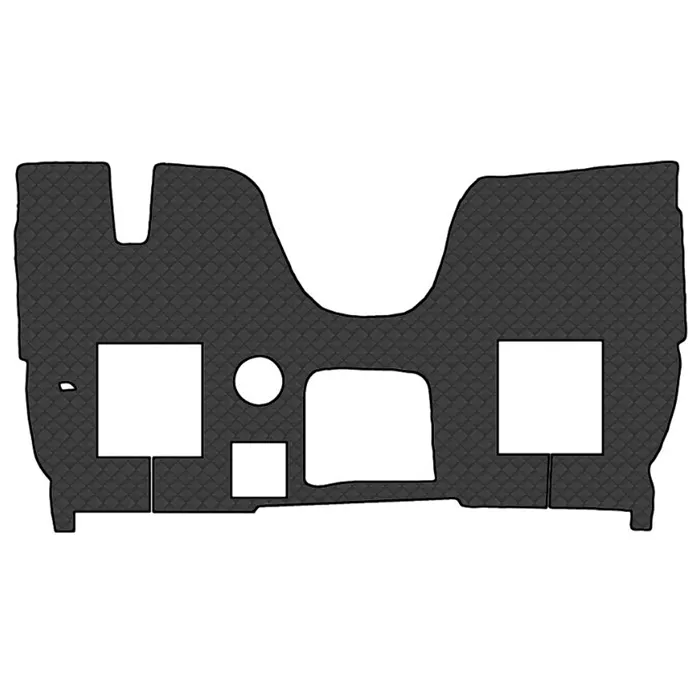 Коврик кож.зам. под ноги SHACMAN X3000 (механика, спальник, ящик на шахте) /черный