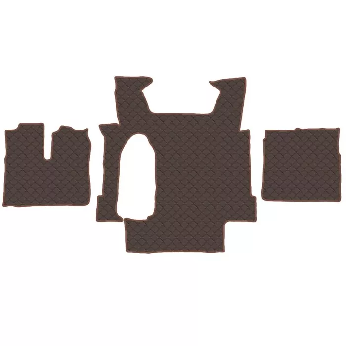 Коврик кож.зам. под ноги HOWO G7 / SITRAK C7H (механика, без холодильника) от 2022г /коричнев