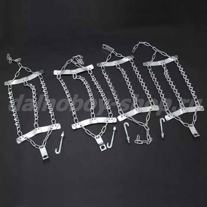 Цепи на колеса противоскольжения c V профилем R-22.5 275/80 295/80 315/80 (4 цепи в в упаковке)