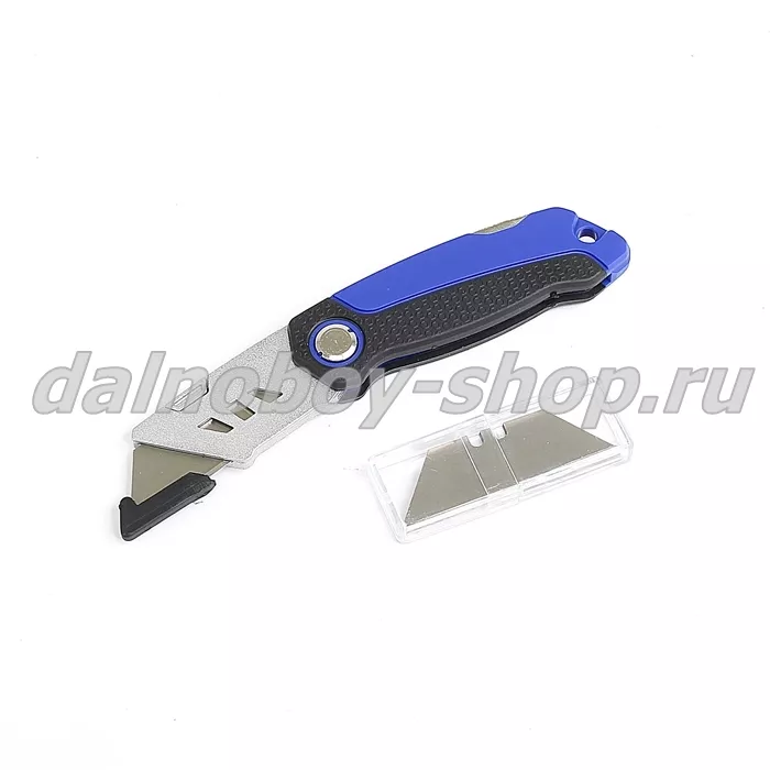 Нож с трапецевидным лезвием 19 мм складной