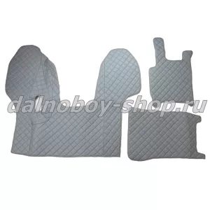 Коврик кож.зам. под ноги Польша DAF CF (механика) серый