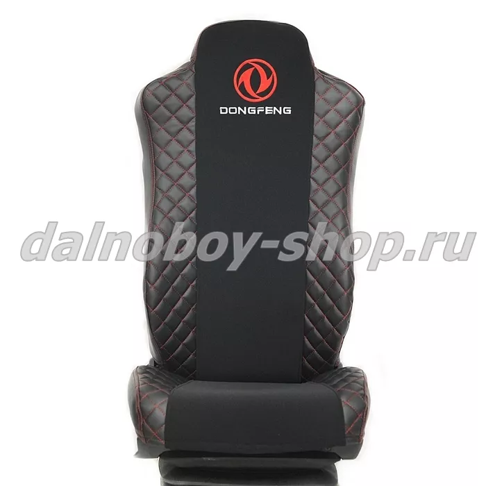 Чехол - сиденье иск.кожа+велюр PREMIUM DONGFENG / черно-черный