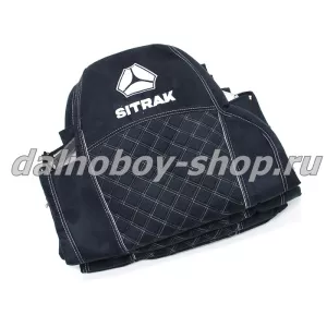 Чехол - сиденье аликанте SITRAK C7H (ST01) / черно-черный