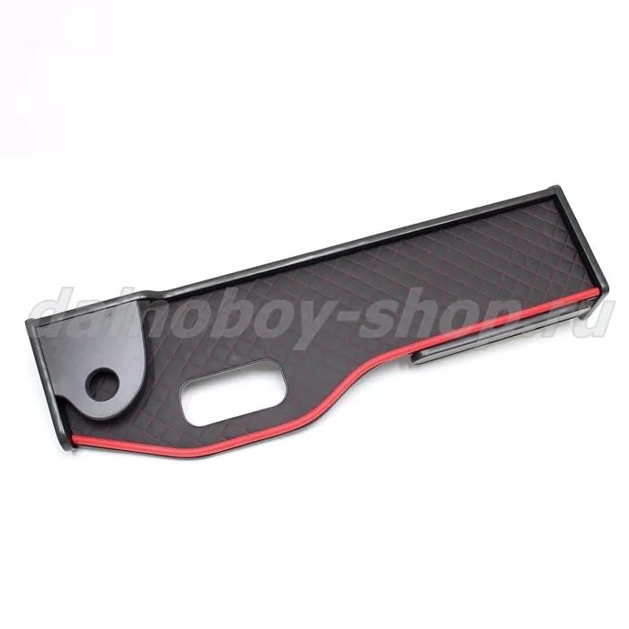 Стол - парта  KMZ 5490 NEO /  кожзам / черный + красные нити / Богородск