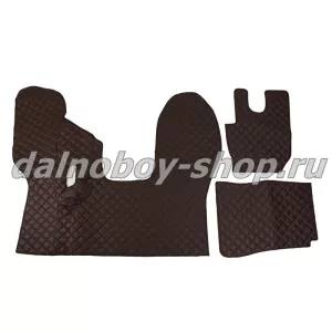 Коврик кож.зам. под ноги Польша DAF CF EURO 6 (механика) коричневый