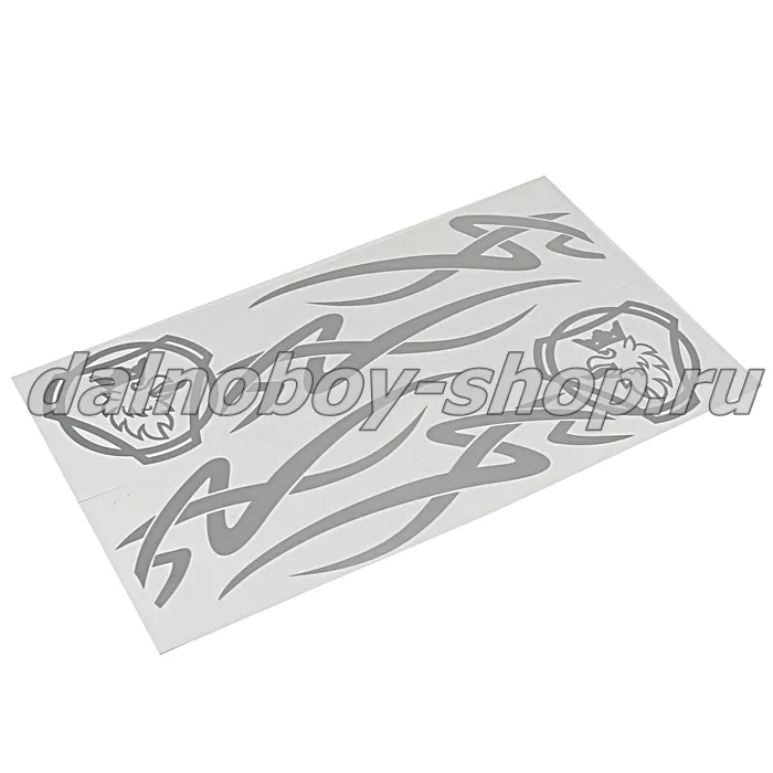 Наклейка 46*40 "SCANIA" ( комплект 2шт.) цвет серебро