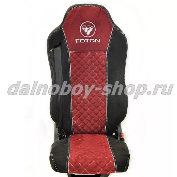 Чехол - сиденье аликанте FOTON AUMAN от 2023 г  (FA02)  черно-красный