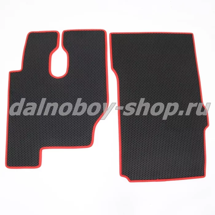 Коврик EVA ( экологич.полимер ) под ноги FOTON AUMAN EST-BJ4189 черн+красн кант