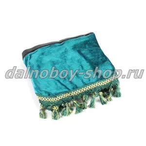 Ламбрекен лоб.+ шторка боковая хамелеон 2.2м  БЕЗ НАДПИСИ зеленый