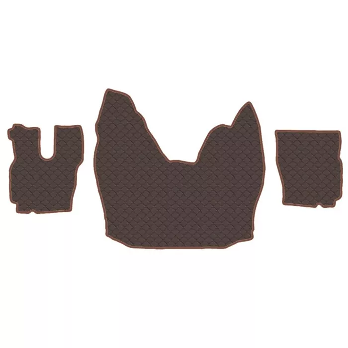 Коврик кож.зам. под ноги VOLVO FMX 410 (автомат) /коричневый