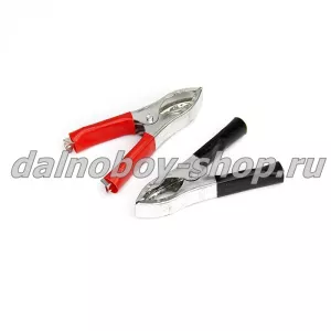 Крокодилы / Клип L= 75 mm (КРАСНЫЙ/ЧЕРНЫЙ)