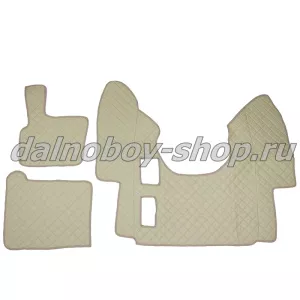 Коврик кож.зам. под ноги Польша DAF XF-95 (механика) бежевый