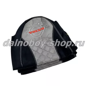 Чехол - сиденье аликанте VOLVO FH/FM 13 от 2013-  черно-серый