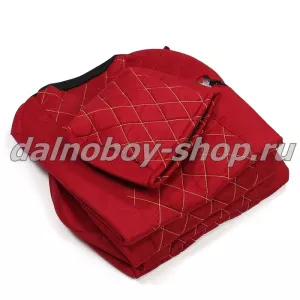 Чехол - сиденье аликанте MB.ACTROS AXOR, ATEGO MEGASPAСE англичанка (1рем)(1выс.1низ) красный