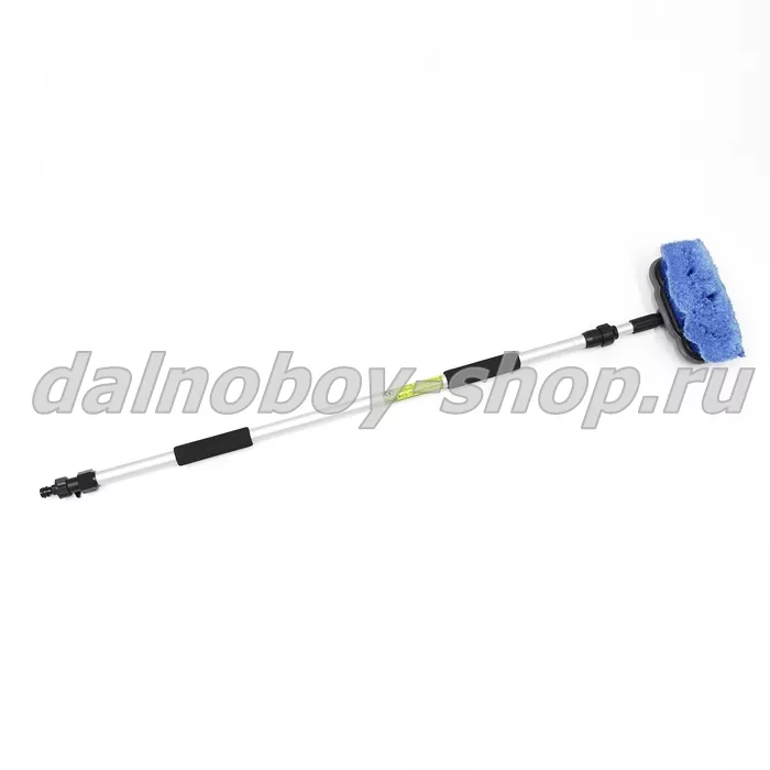 Щетка для мытья телескопическая L=112-180 см 2-х секционная (с краном подачи воды)