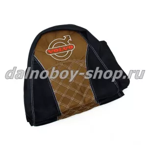 Чехол - сиденье аликанте VOLVO FH/FM 13 от 2013-  черно-коричневый